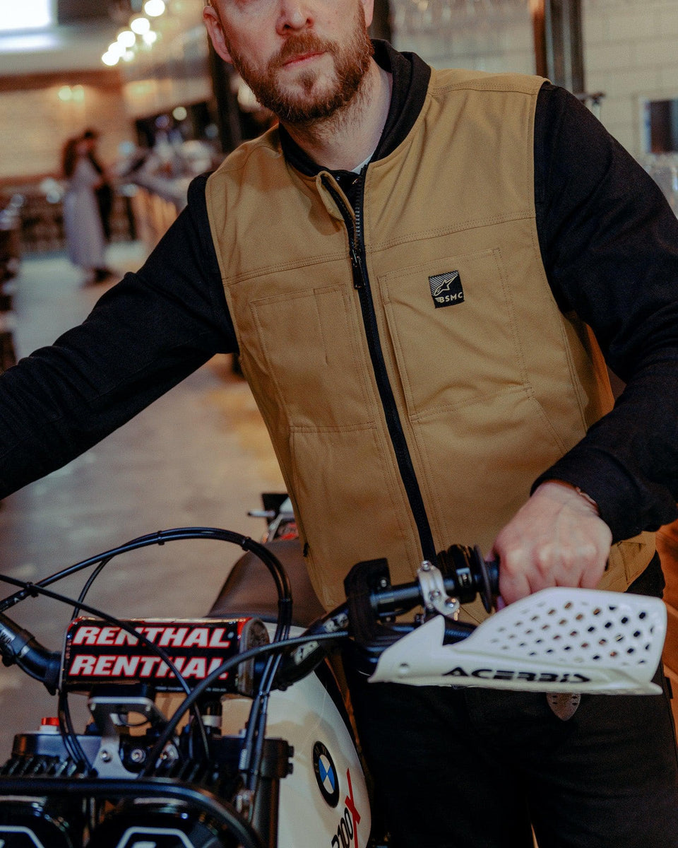 BSMC x Alpinestars TechAir 3 Canvas Airbag Motorcycle Vest - Tan