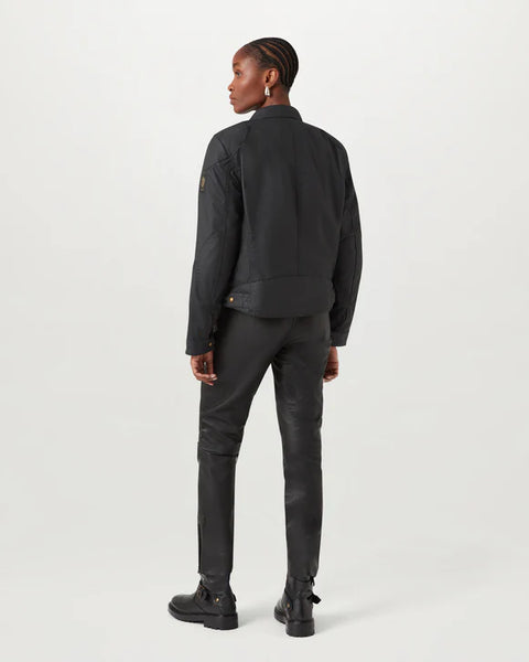 Belstaff Bamburgh Women's Motorcycle Jacket Black worn by model