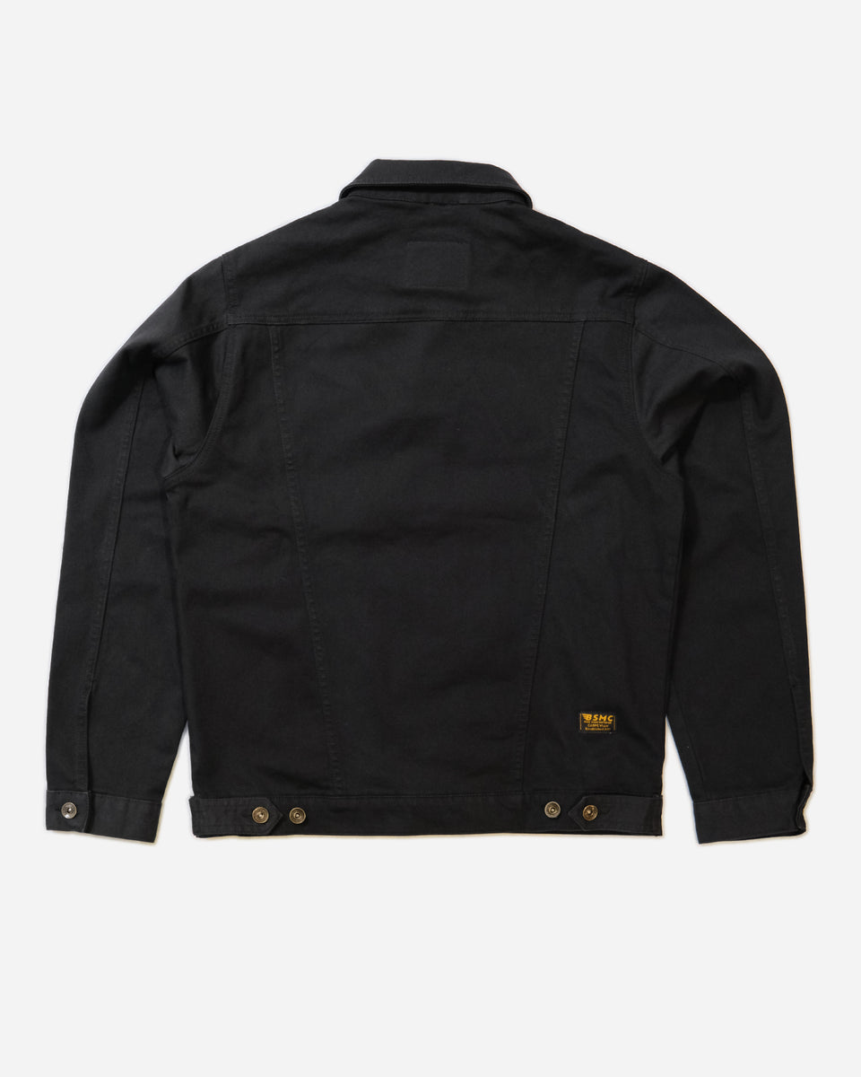 BSMC Denim Jacket - Cordura Black studio image rear