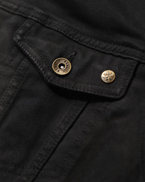 BSMC Denim Jacket - Cordura Black studio image pocket detail