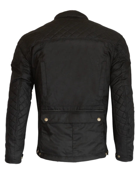Merlin Edale II Waxed D3O Jacket - Black studio image