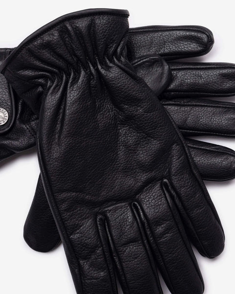 Macleod Classic Leather Gloves - Black studio image