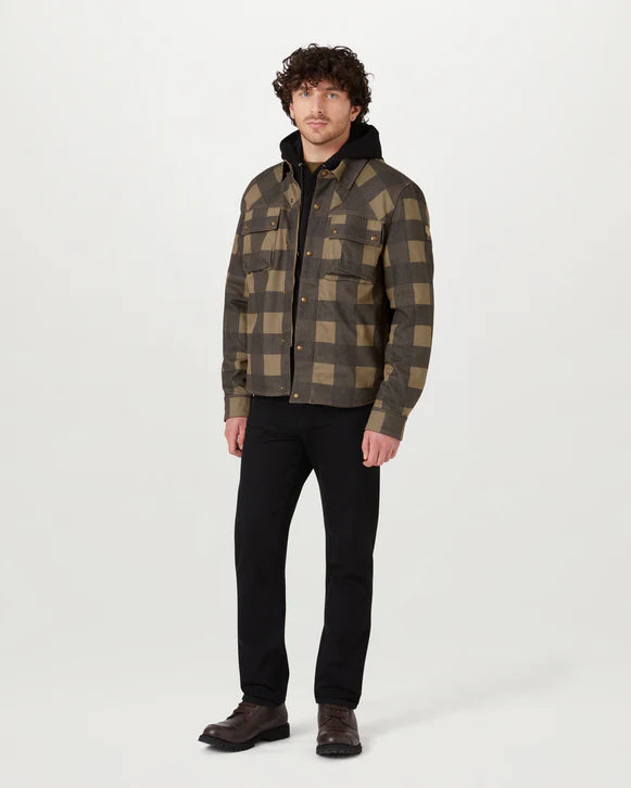 Belstaff Mansion Shirt Chequered - Olive/Black