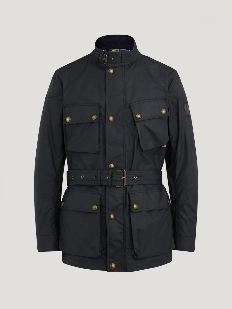 Belstaff Trialmaster motorcycle jacket black studio image