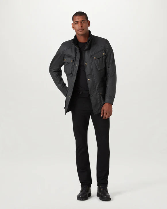 Belstaff Mens Trialmaster Motorcycle Jacket - Black