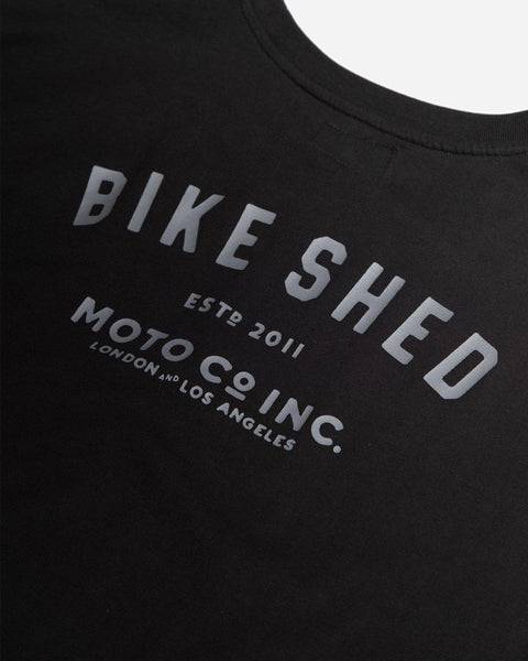 BMW Boxer Motorcycle ESTD. Graphic T-Shirt - Black Back Detail