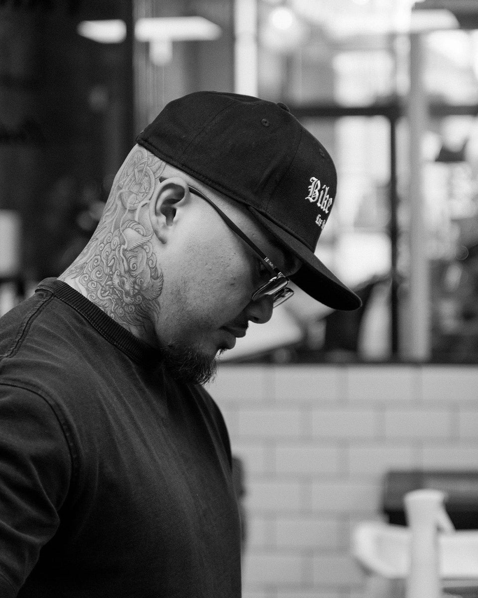 BSMC Los Angeles Snapback Motorcycle Cap - Black