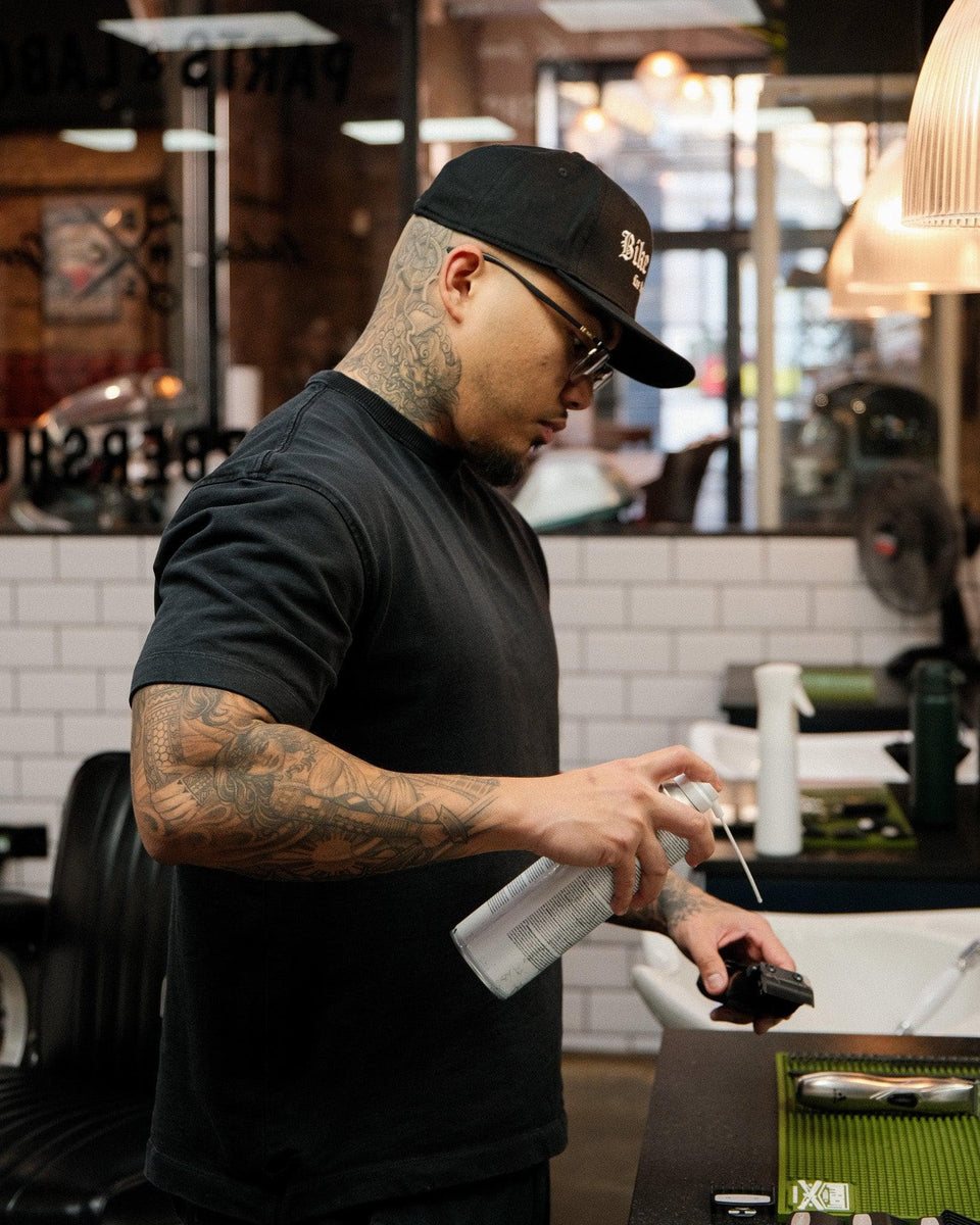 BSMC Los Angeles Snapback Motorcycle Cap - Black