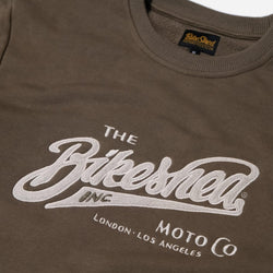 BSMC Retail Sweatshirts BSMC Moto Co Appliqué Sweatshirt - Khaki
