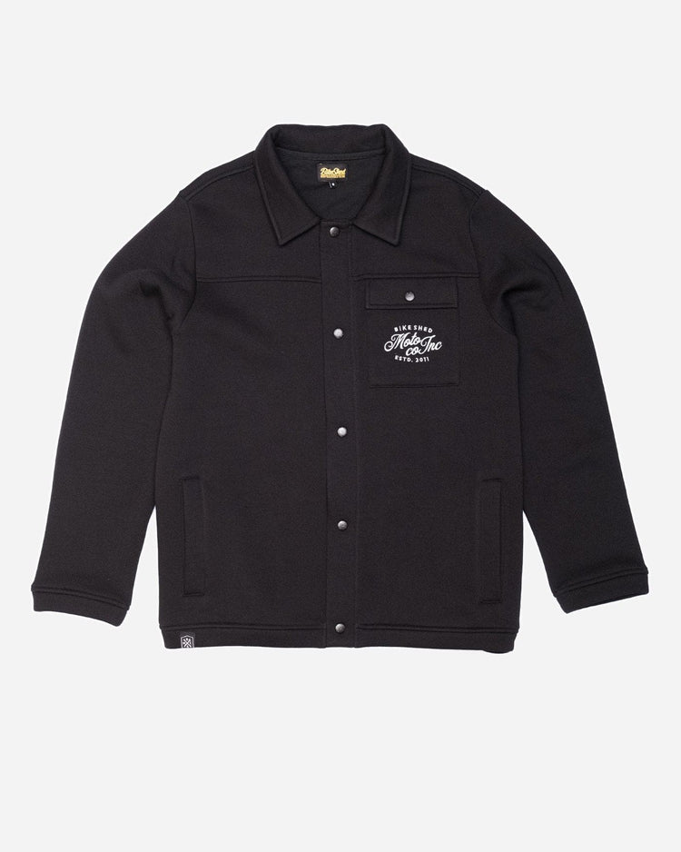 BSMC Retail Jackets BSMC Moto Co Brushback Overshirt - Black