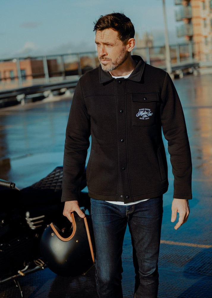 BSMC Retail Jackets BSMC Moto Co Brushback Overshirt - Black