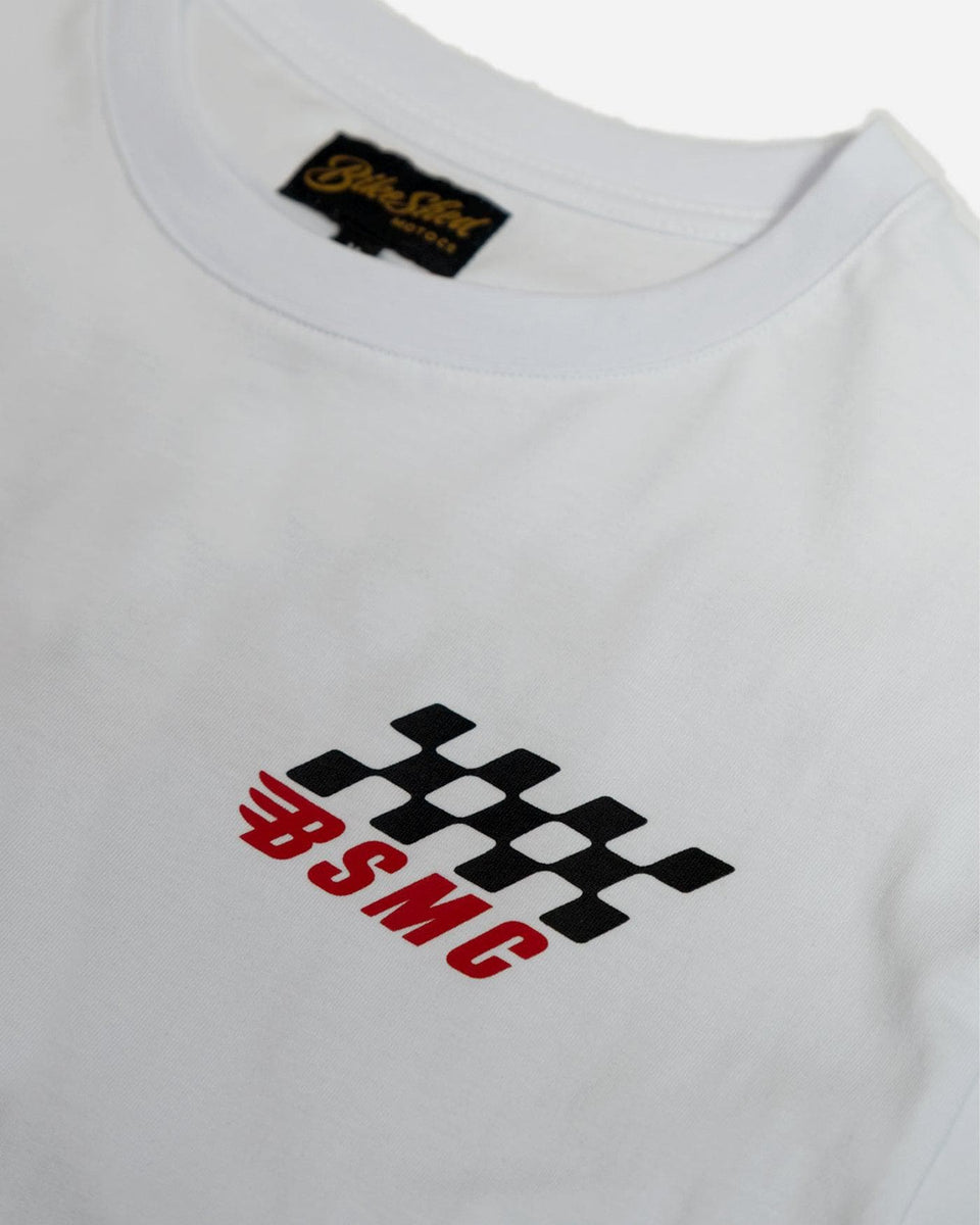 BSMC Motorcycle Race T-Shirt - White