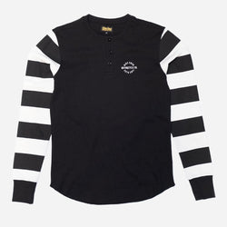 BSMC Retail Long Sleeves BSMC Rocker Long Sleeve Waffle - Black/Cream