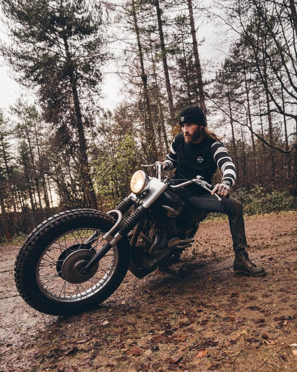 BSMC Rocker Long Sleeve Waffle - Black/Cream