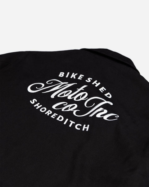  BSMC Shoreditch Logo Motorcycle Twill Jacket - Black