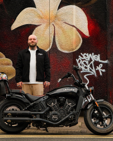  BSMC Shoreditch Logo Motorcycle Twill Jacket - Black