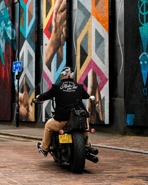  BSMC Shoreditch Logo Motorcycle Twill Jacket - Black