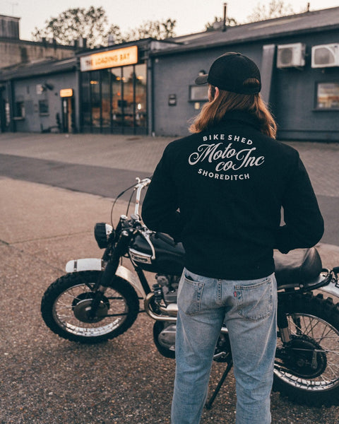  BSMC Shoreditch Logo Motorcycle Twill Jacket - Black
