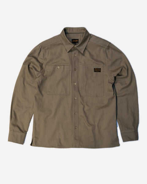 Twill Motorcycle Utility Shirt - Light Khaki
