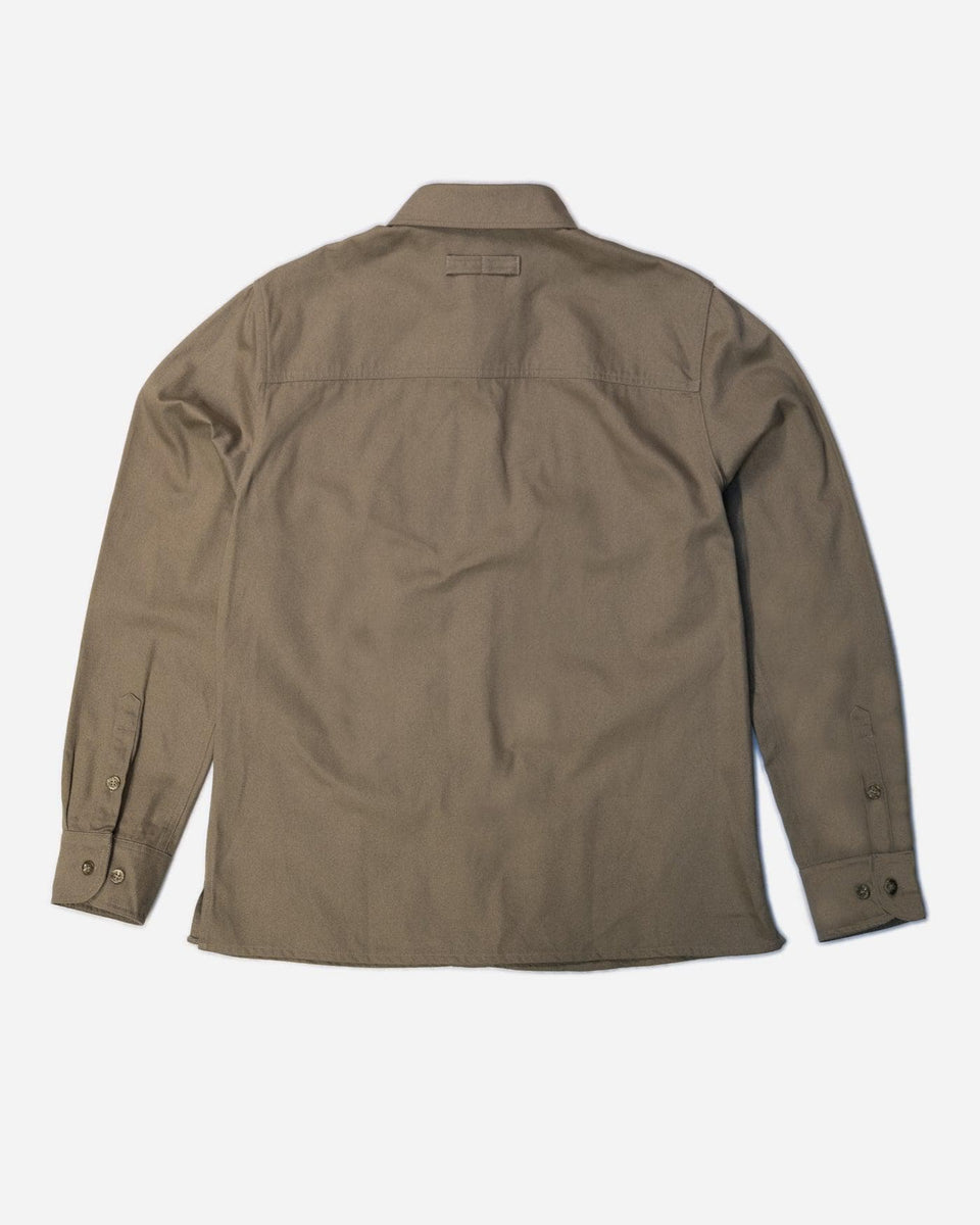 Twill Motorcycle Utility Shirt - Light Khaki