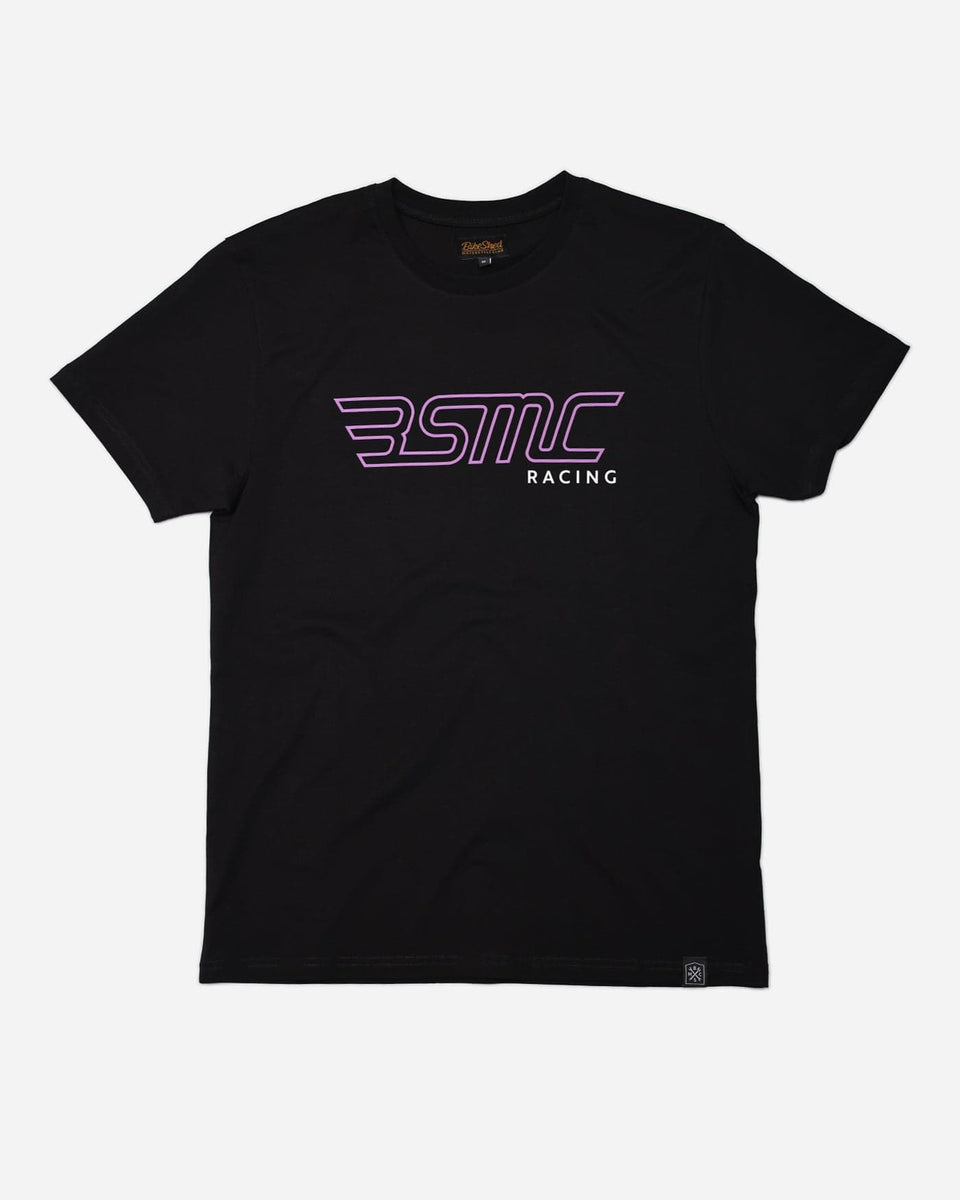 BSMC Wing '85 Logo Motorcycle Graphic T-Shirt - Black