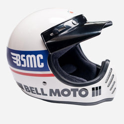 BSMC Retail Helmets BSMC x Bell Moto-3 Helmet White