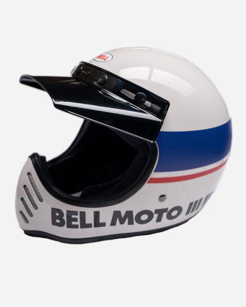 BSMC Retail Helmets BSMC x Bell Moto-3 Motorcycle Helmet White