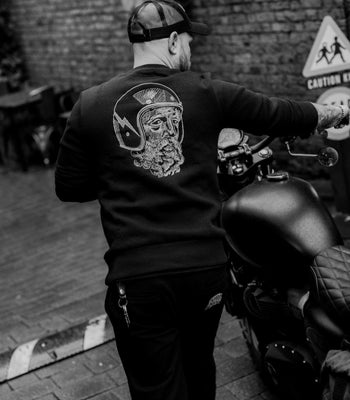 BSMC Zeus Embroidered Sweatshirt - Black