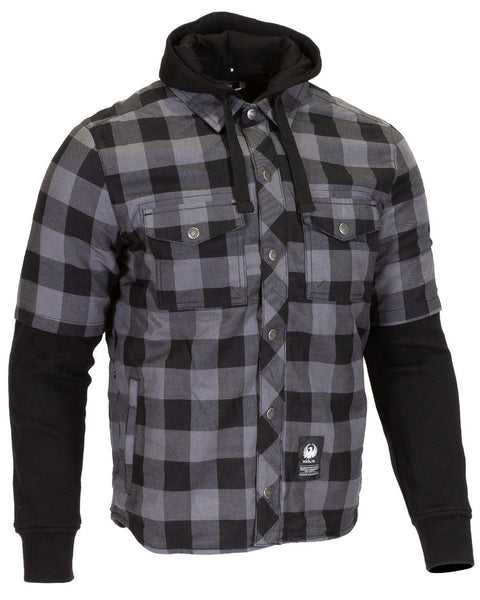 Merlin Deadwood Overshirt Hoodie - Grey/Black
