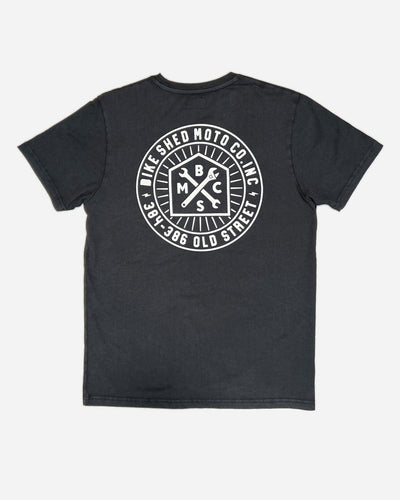 BSMC 384/386 Roundel T Shirt - Washed Black