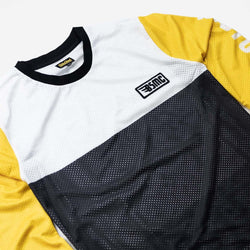 BSMC Retail Long Sleeves BSMC DT Race Jersey - YELLOW/WHITE/BLACK