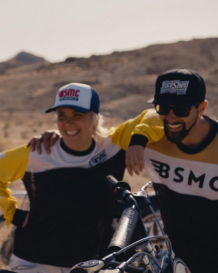 BSMC Retail Long Sleeves BSMC DT Race Jersey - YELLOW/WHITE/BLACK