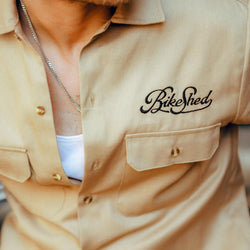 BSMC Retail BSMC Clothing BSMC Garage Shirt - Tan/Black