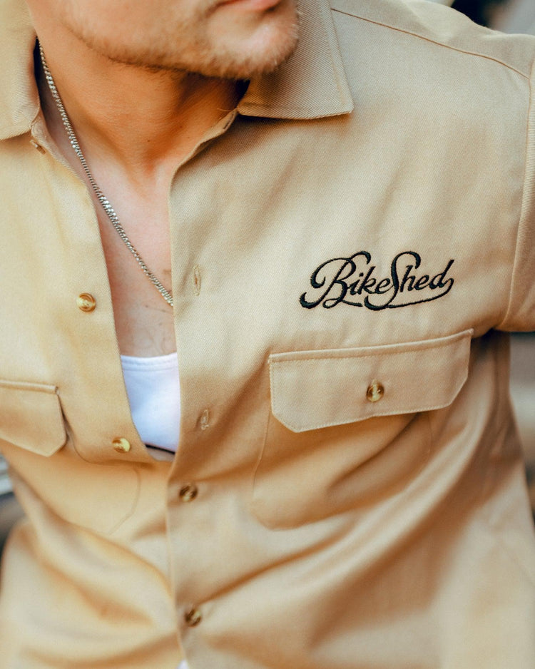 BSMC Retail BSMC Clothing BSMC Garage Shirt - Tan/Black