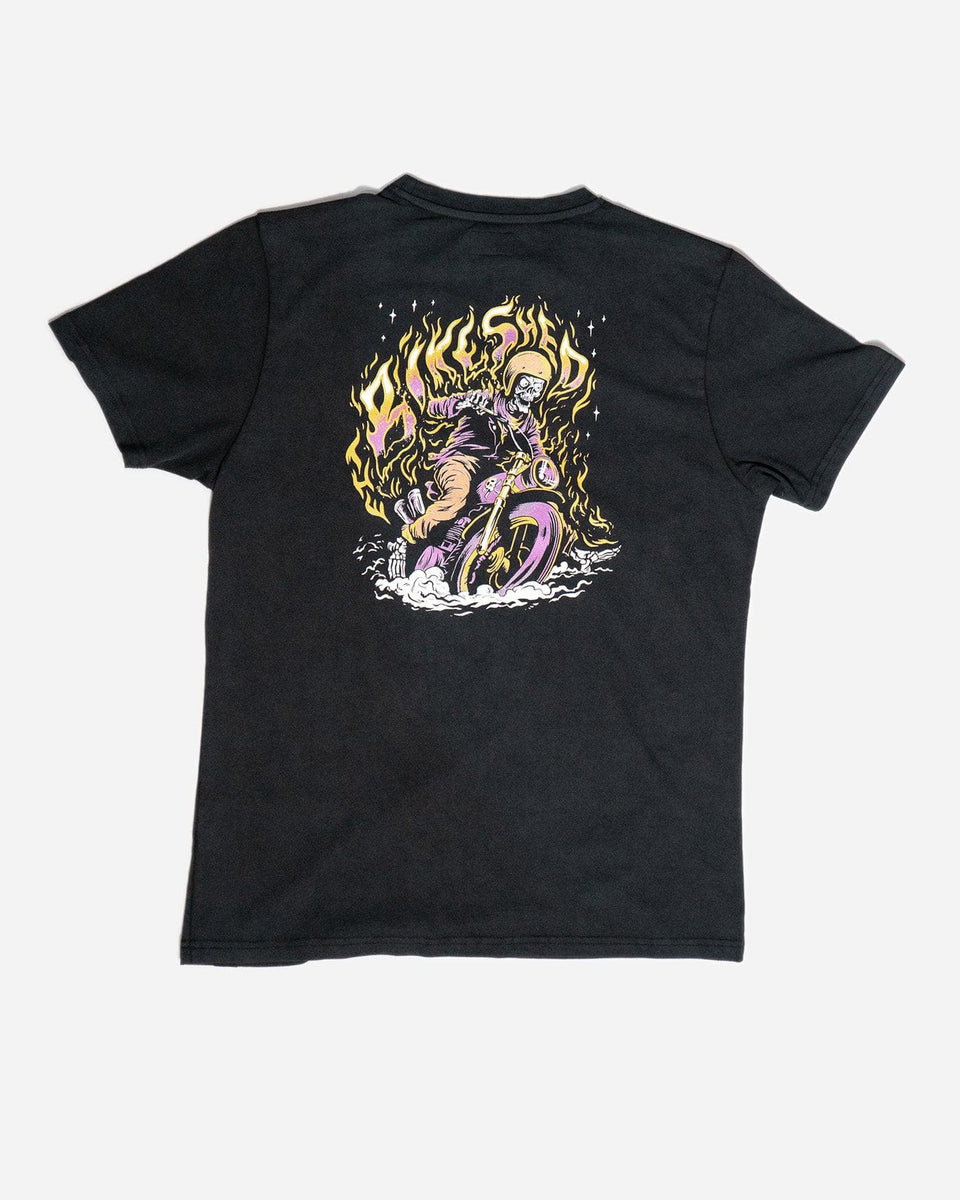 BSMC Speed Demon Graphic Motorcycle T-Shirt - Washed Black