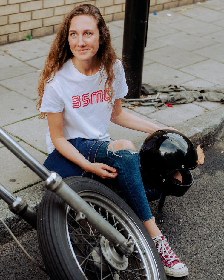 BSMC Retail T-shirts BSMC Women's '77 T Shirt - White/Red