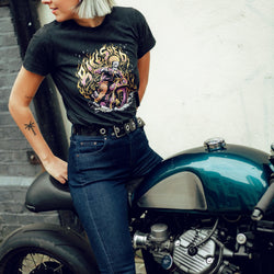 BSMC Retail T-shirts BSMC Women's Speed Demon T-Shirt - Washed Black