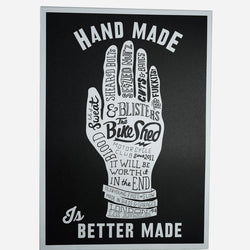 BSMC Retail Collaborations BSMC x Dave Buonaguidi "Handmade Is Better Made" Print - Black