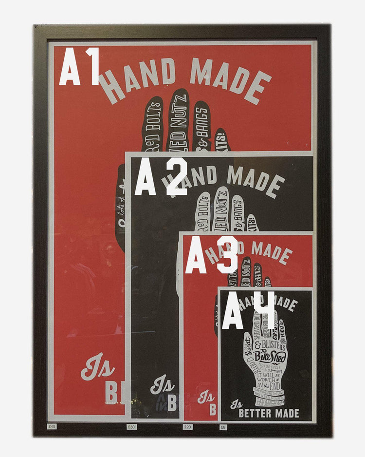 BSMC Retail Collaborations BSMC x Dave Buonaguidi "Handmade Is Better Made" Print - Black