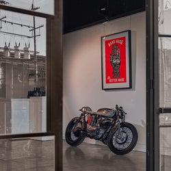 BSMC Retail Collaborations BSMC x Dave Buonaguidi - Motorcycle Pulled "Handmade Is Better Made" Print