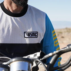 BSMC Retail Long Sleeves BSMC XT Race Jersey - BLUE/WHITE/BLACK