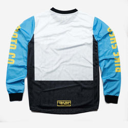 BSMC Retail Long Sleeves BSMC XT Race Jersey - BLUE/WHITE/BLACK